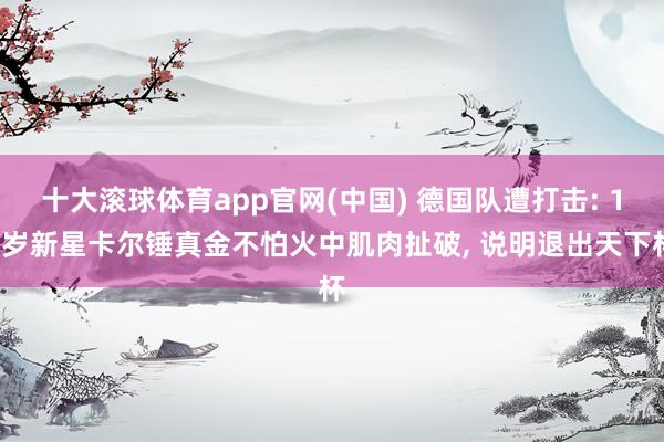 十大滚球体育app官网(中国) 德国队遭打击: 18岁新星卡尔锤真金不怕火中肌肉扯破， 说明退出天下杯